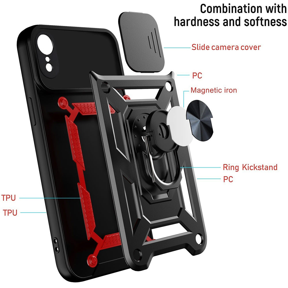 Husa de protectie Techsuit CamShield Series compatibila cu Apple iPhone XR, acoperire spate, verde