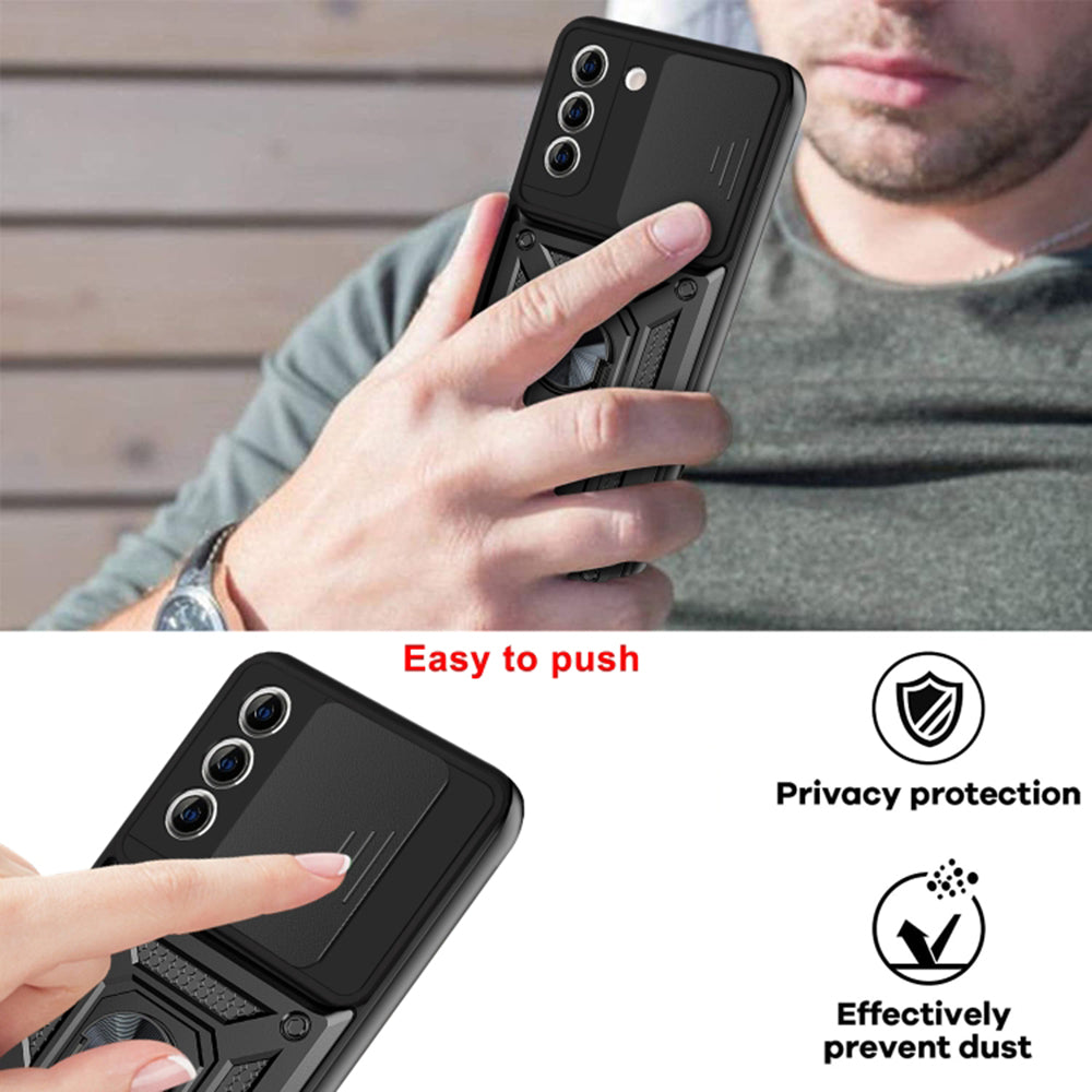 Husa de protectie Techsuit CamShield Series compatibila cu Samsung Galaxy S21 Plus 5G, acoperire spate, verde