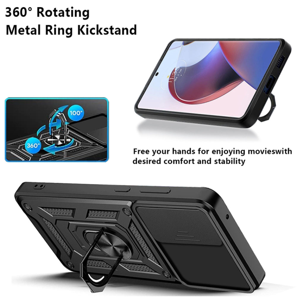 Husa de protectie Techsuit CamShield Series compatibila cu Motorola Edge 30 Ultra, acoperire spate, albastru