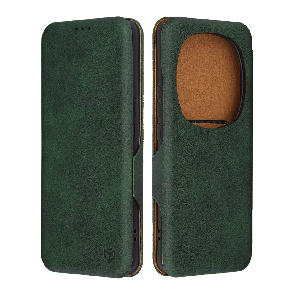 Husa de protectie Techsuit Safe Wallet Plus compatibila cu Honor Magic6 Lite, acoperire spate, verde