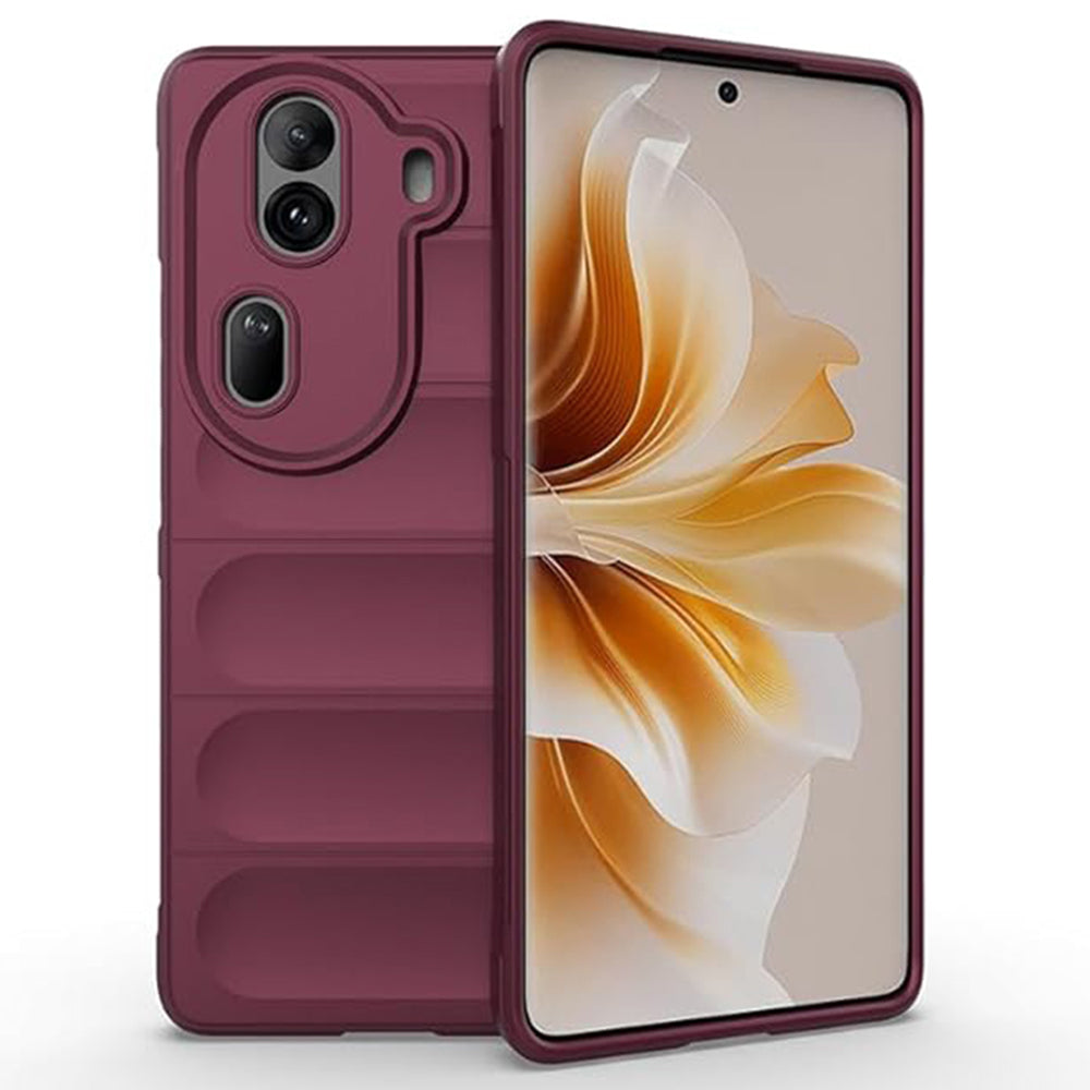 Husa de protectie Techsuit Magic Shield compatibila cu Oppo Reno11 Pro, acoperire spate, visiniu