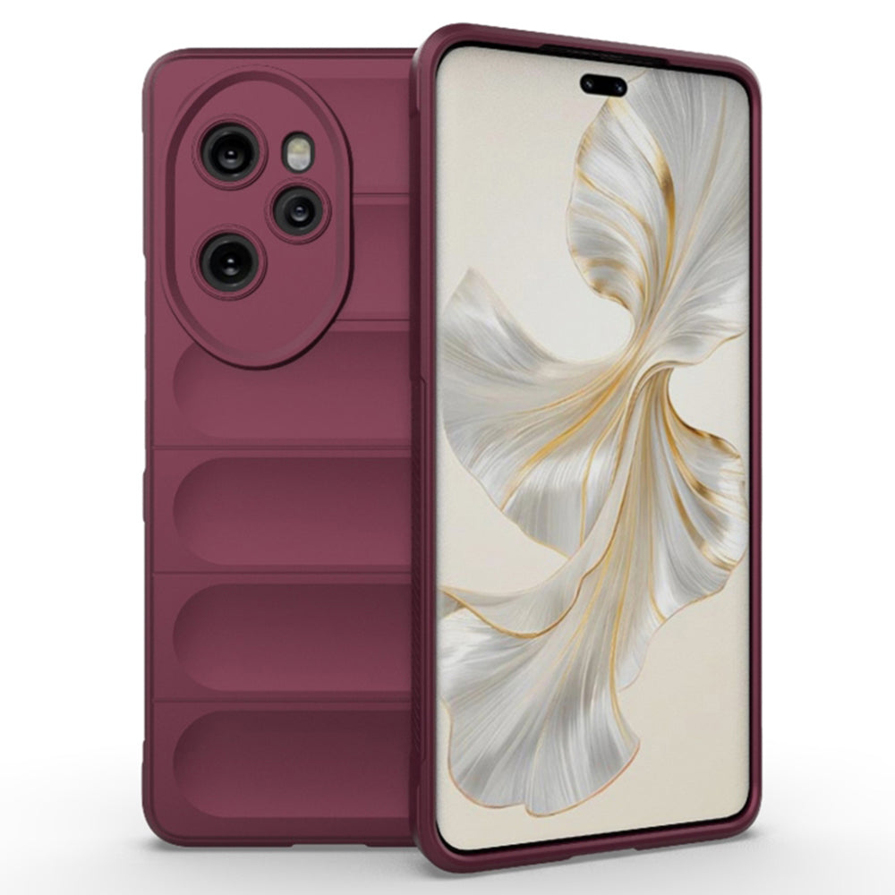 Husa de protectie Techsuit Magic Shield compatibila cu Honor 100 Pro, acoperire spate, visiniu