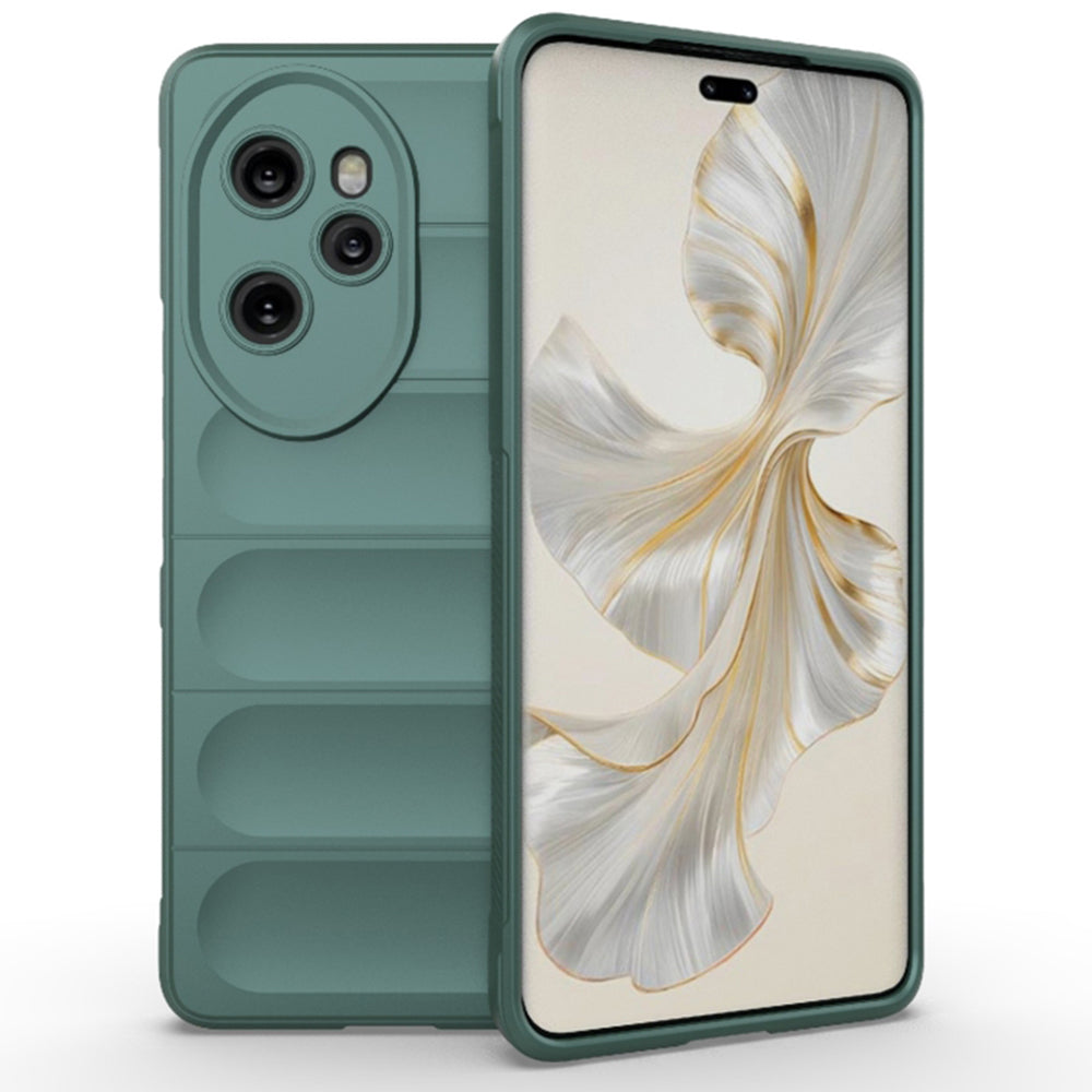 Husa de protectie Techsuit Magic Shield compatibila cu Honor 100 Pro, acoperire spate, verde