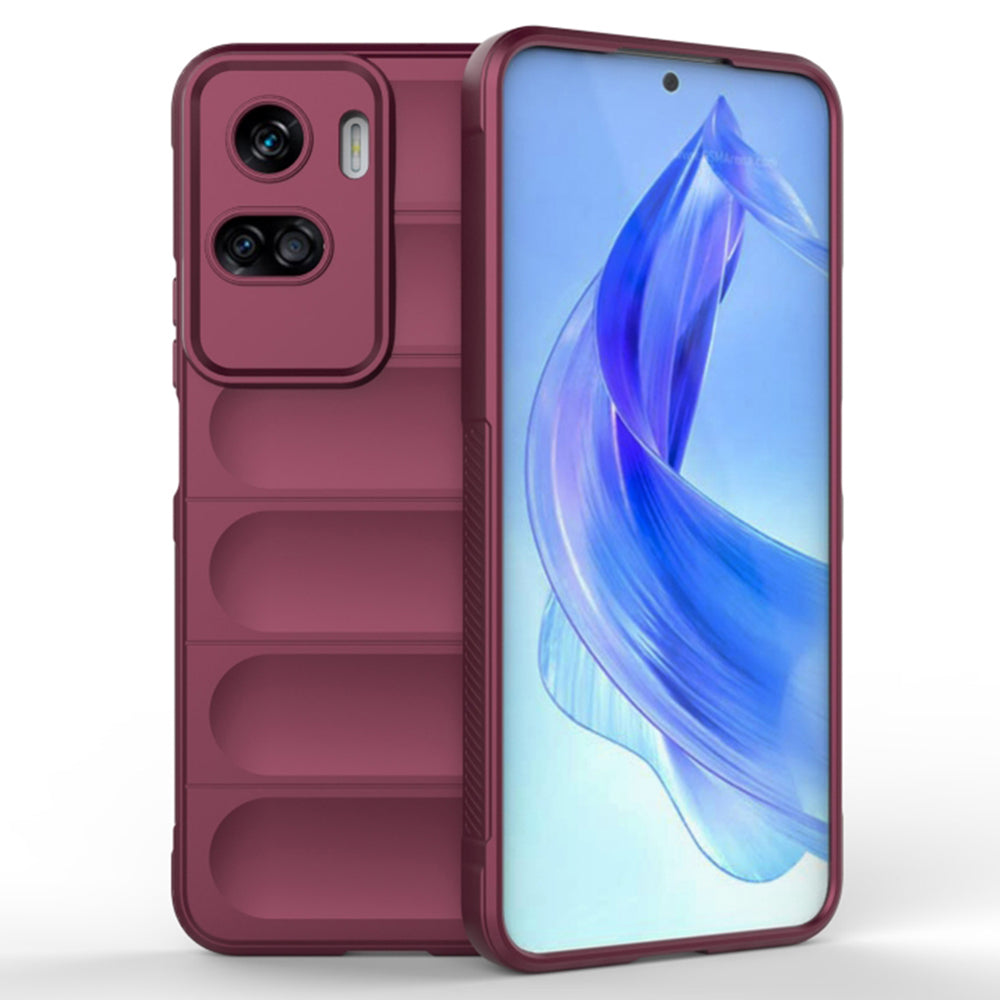 Husa de protectie Techsuit Magic Shield compatibila cu Honor 90 Lite, acoperire spate, visiniu