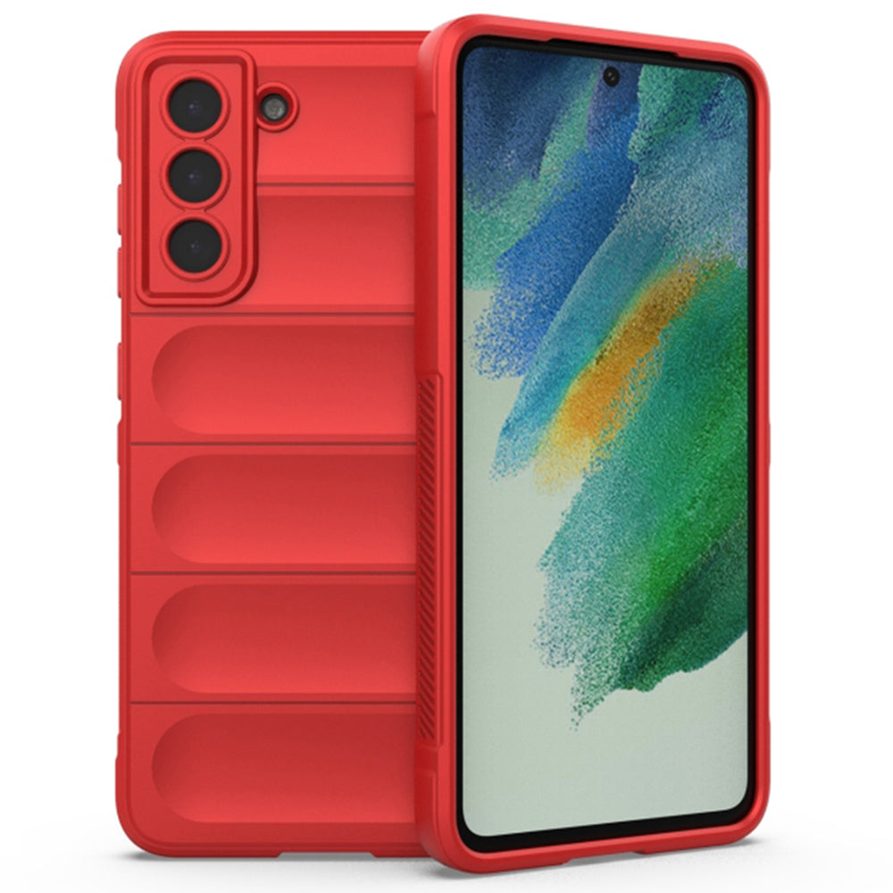 Husa de protectie Techsuit Magic Shield compatibila cu Samsung Galaxy S21 FE 5G, acoperire spate, rosu