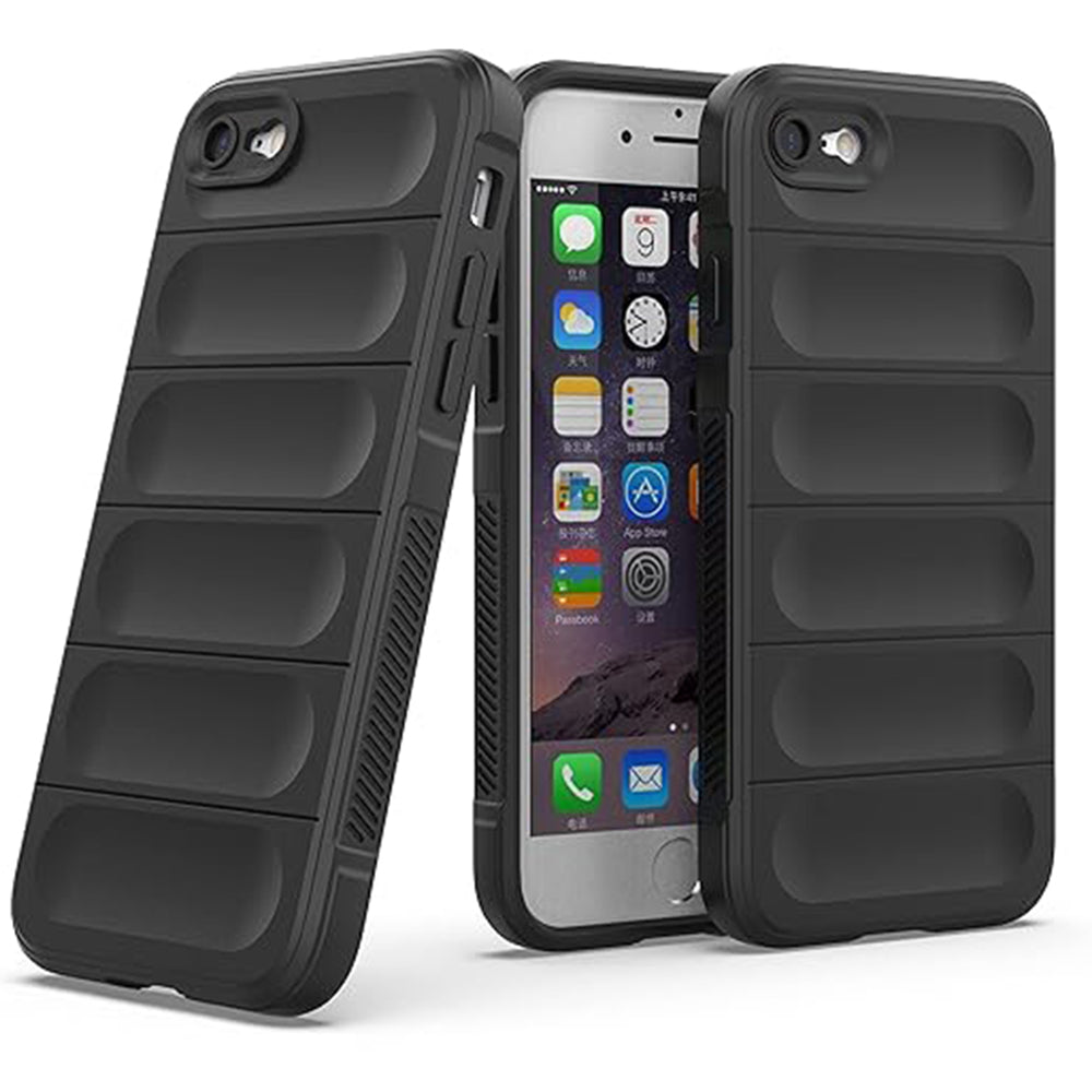Husa de protectie Techsuit Magic Shield compatibila cu Apple iPhone 8, acoperire spate, negru