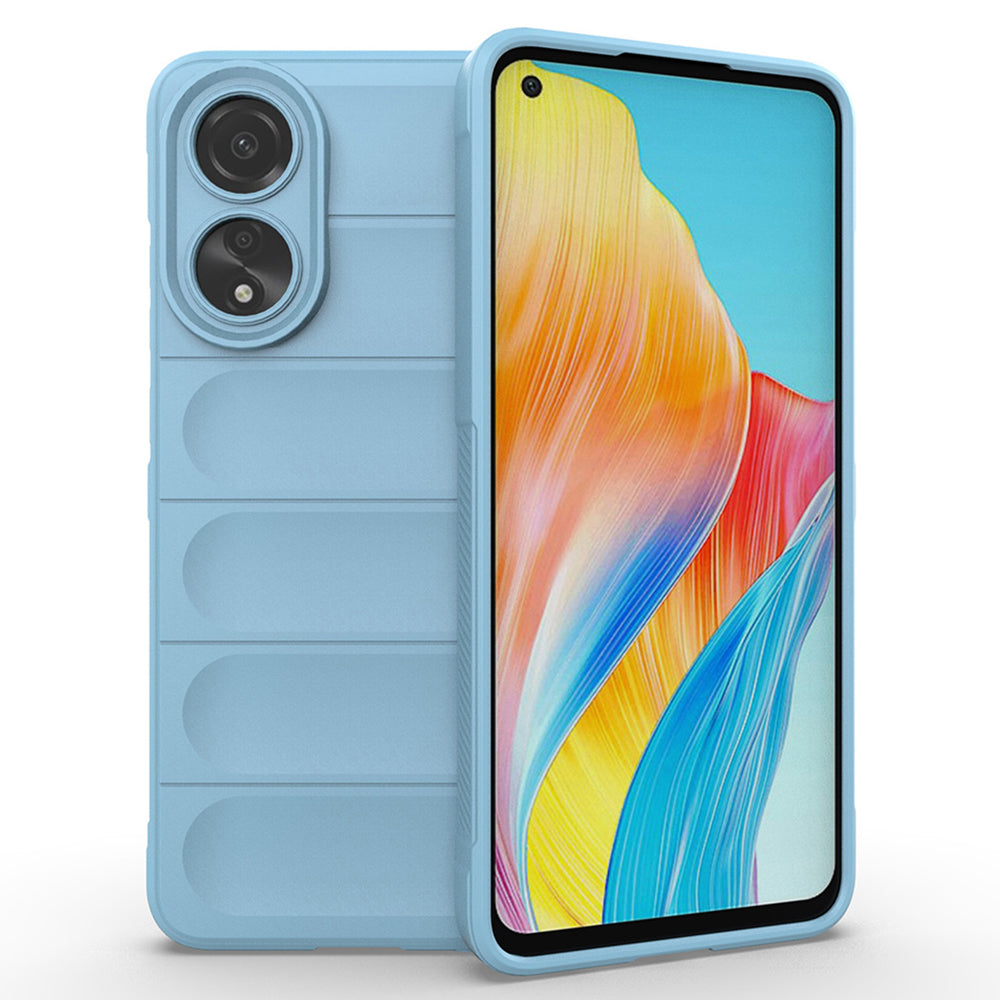 Husa de protectie Techsuit Magic Shield compatibila cu Oppo A78 4G, acoperire spate, albastru inchis