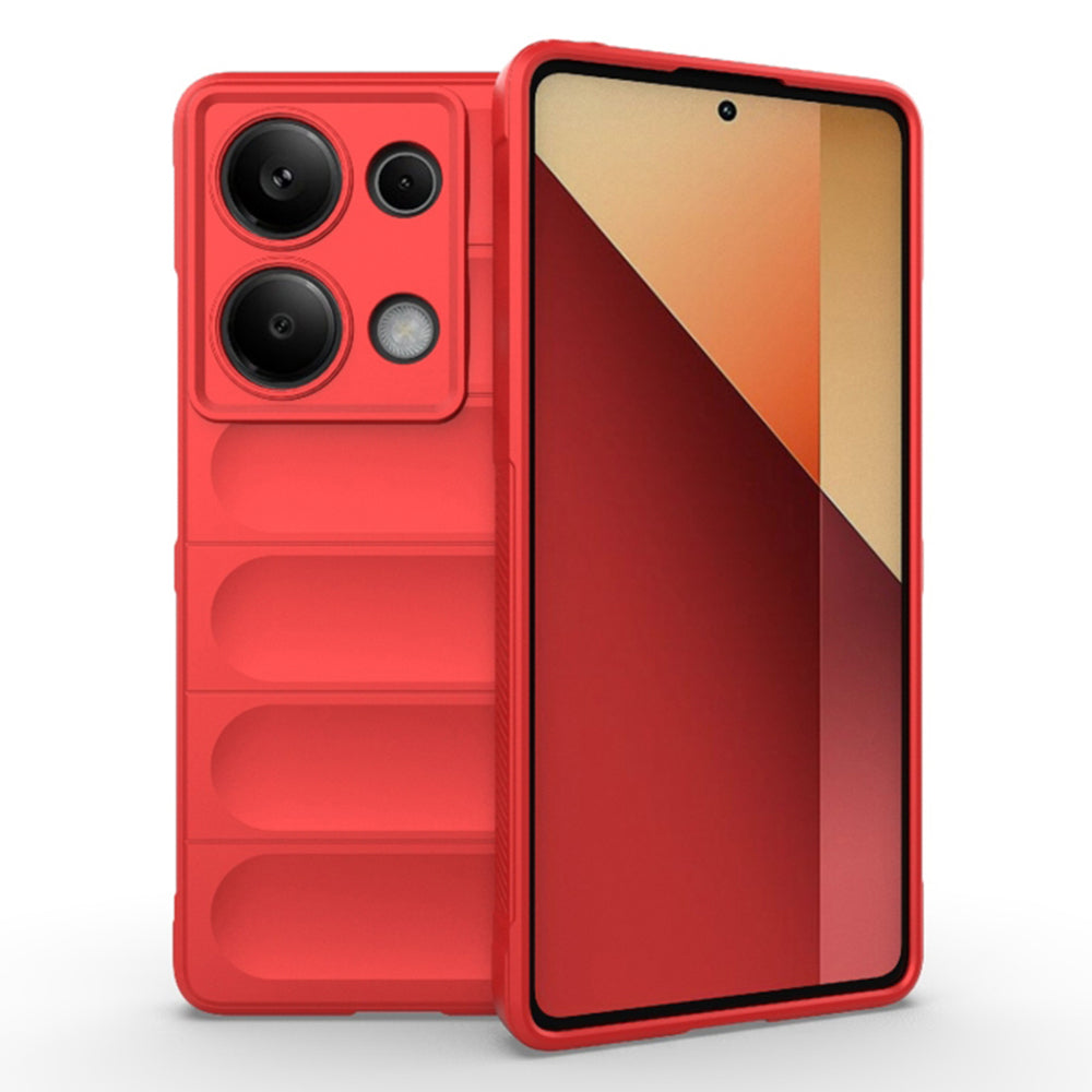 Husa de protectie Techsuit Magic Shield compatibila cu Xiaomi Redmi Poco X6, acoperire spate, rosu