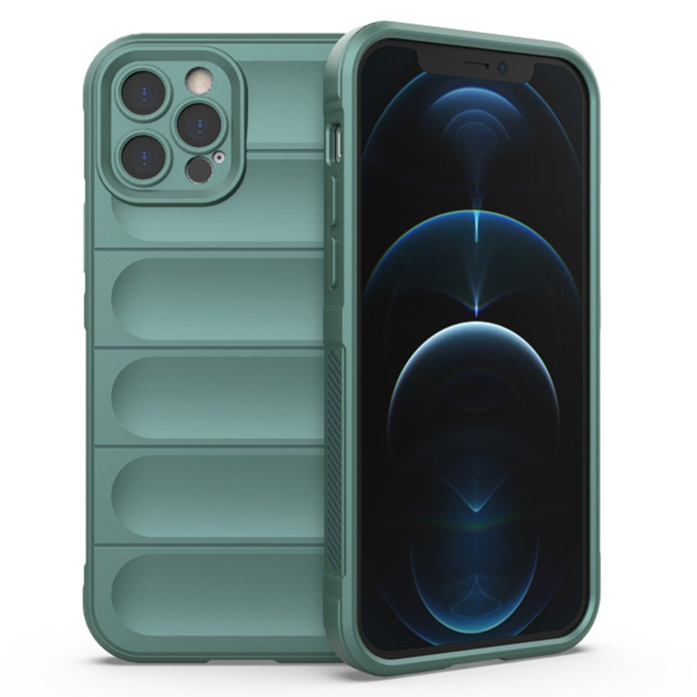 Husa de protectie Techsuit Magic Shield compatibila cu Apple iPhone 12 Pro Max, acoperire spate, verde