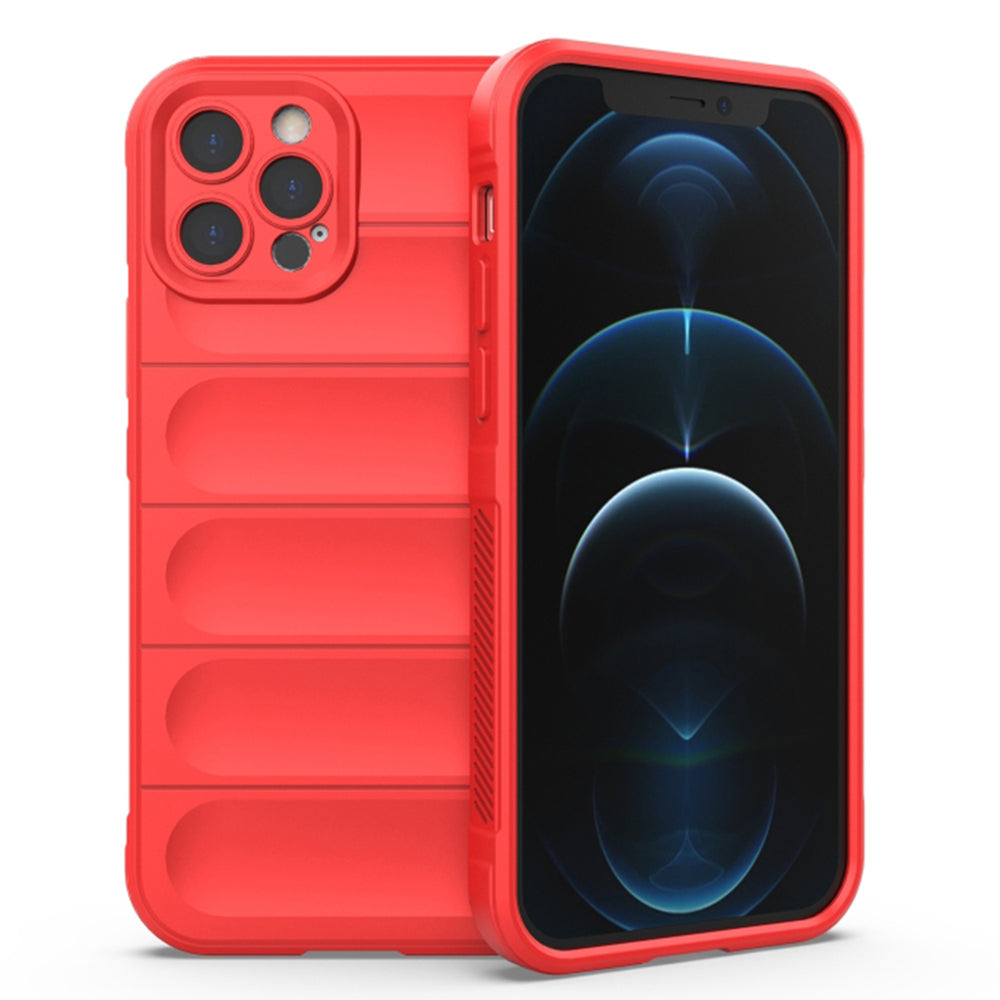 Husa de protectie Techsuit Magic Shield compatibila cu Apple iPhone 12 Pro Max, acoperire spate, rosu