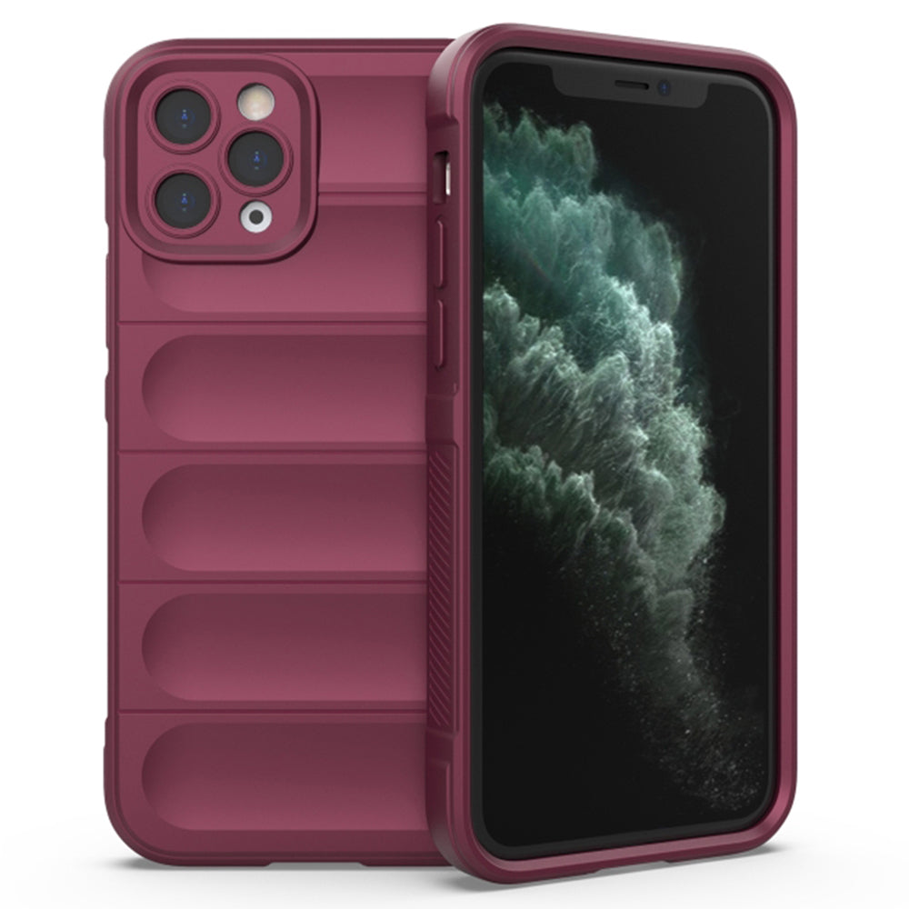 Husa de protectie Techsuit Magic Shield compatibila cu Apple iPhone 11 Pro, acoperire spate, visiniu