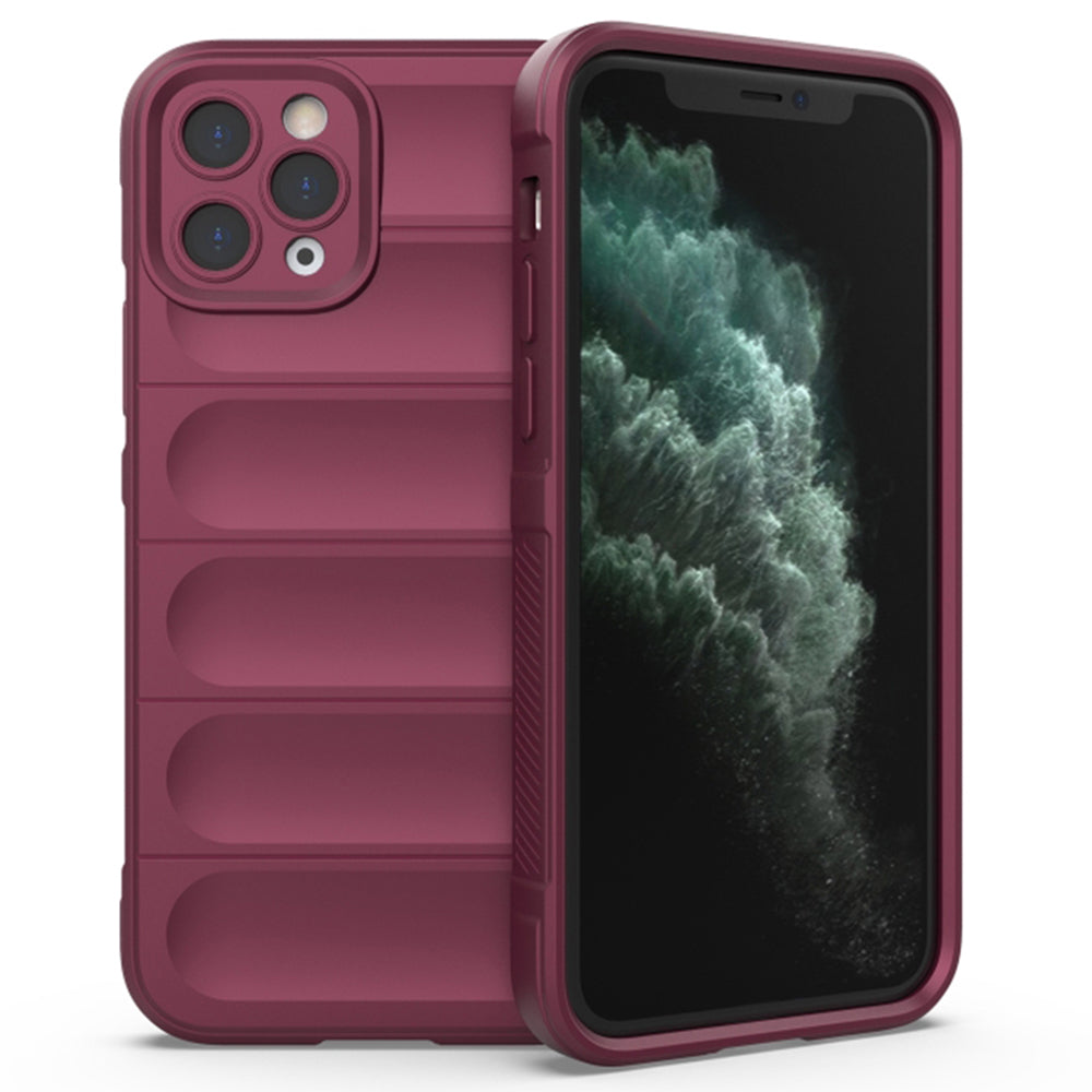 Husa de protectie Techsuit Magic Shield compatibila cu Apple iPhone 11 Pro Max, acoperire spate, visiniu