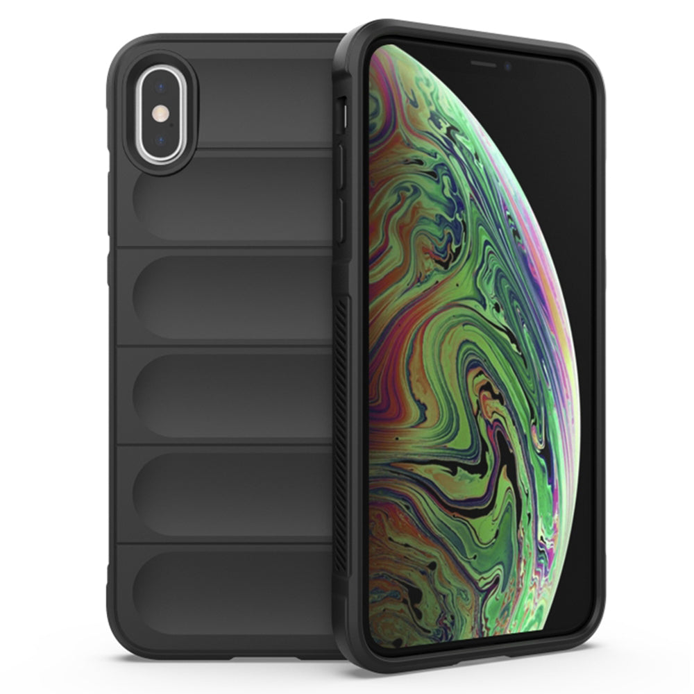 Husa de protectie Techsuit Magic Shield compatibila cu Apple iPhone XS Max, acoperire spate, negru