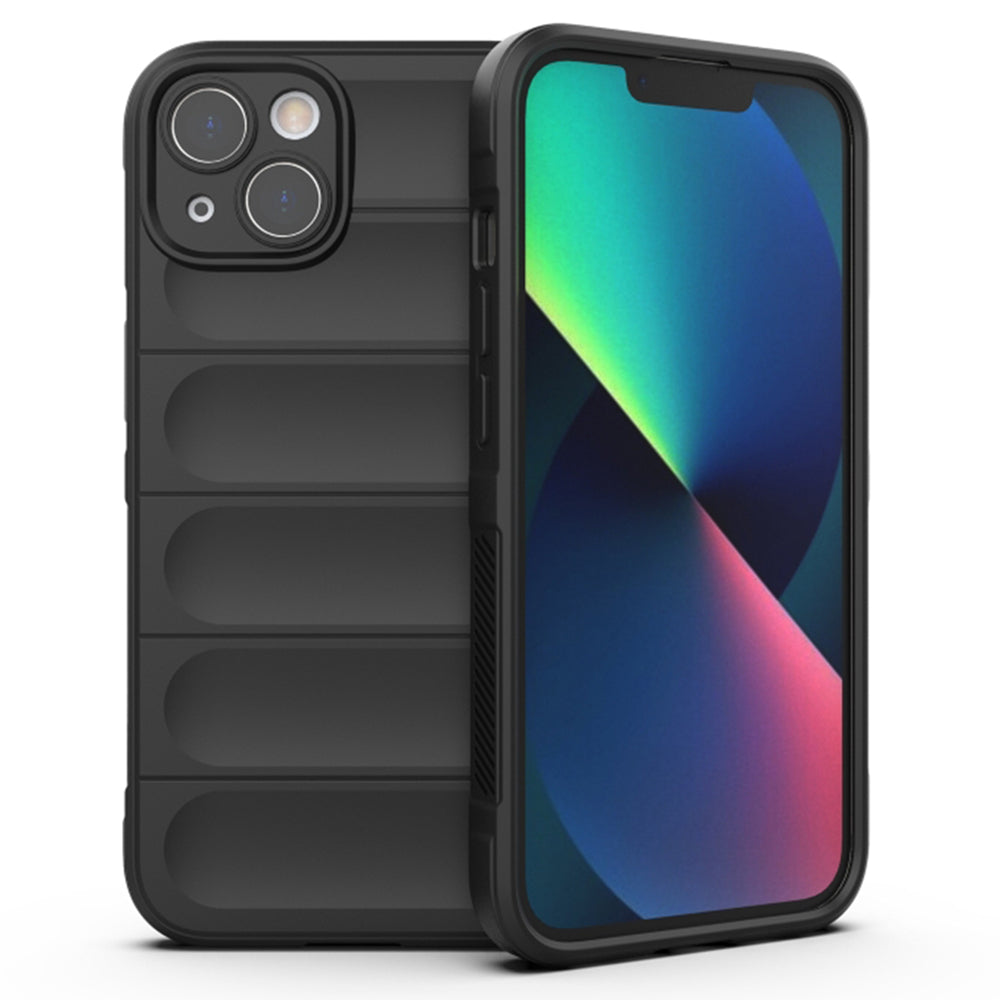 Husa de protectie Techsuit Magic Shield compatibila cu Apple iPhone 13, acoperire spate, negru