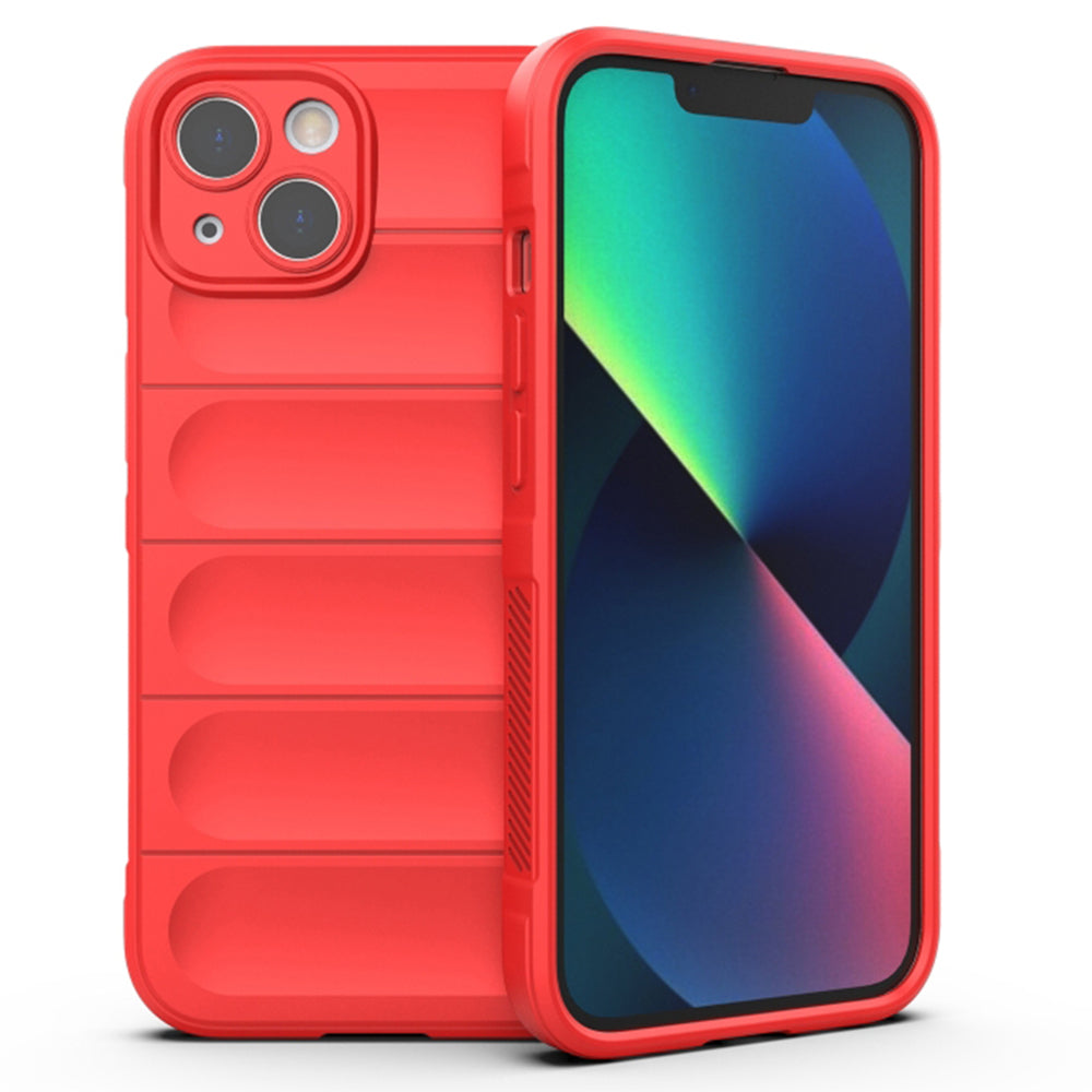 Husa de protectie Techsuit Magic Shield compatibila cu Apple iPhone 13, acoperire spate, rosu