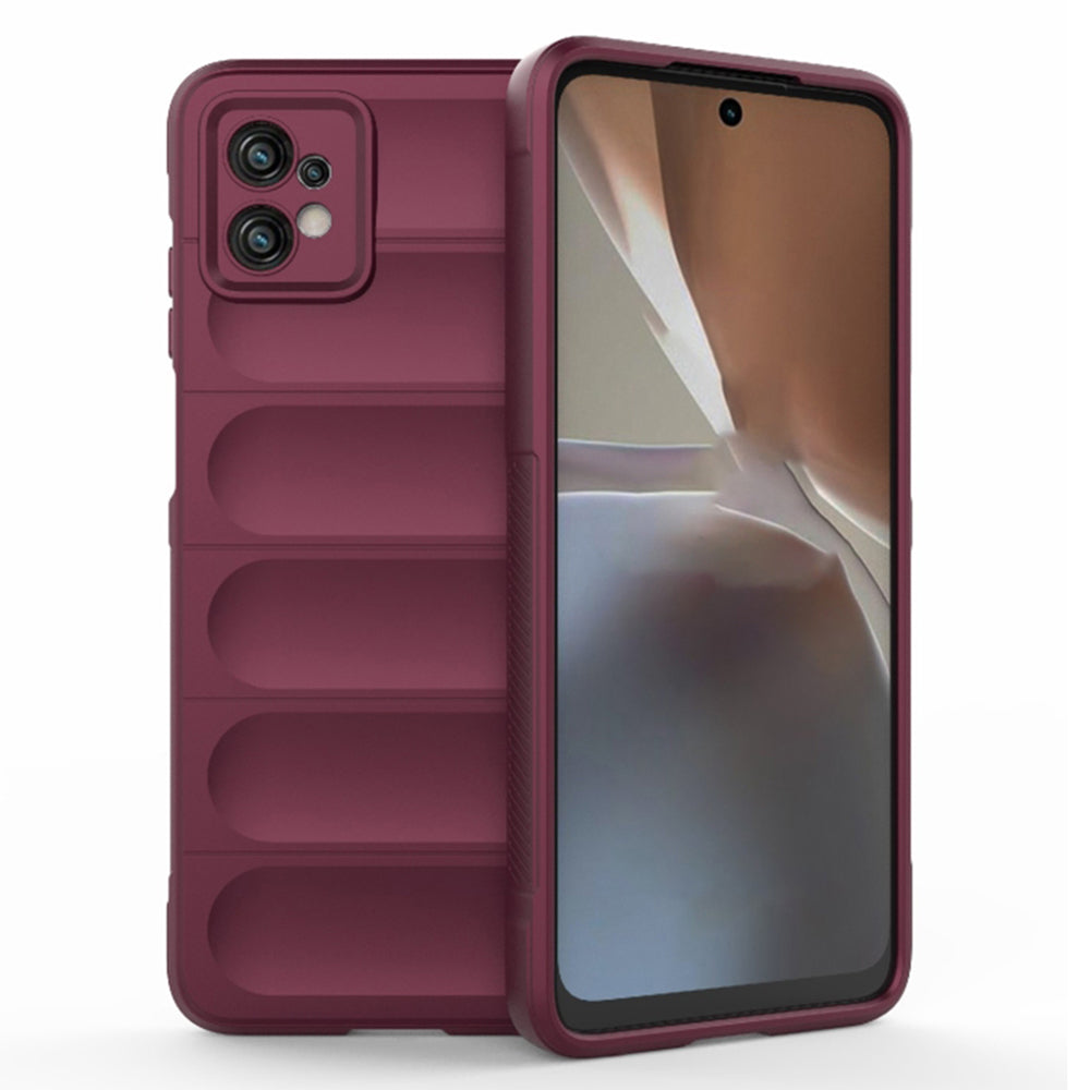 Husa de protectie Techsuit Magic Shield compatibila cu Motorola Moto G32, acoperire spate, visiniu