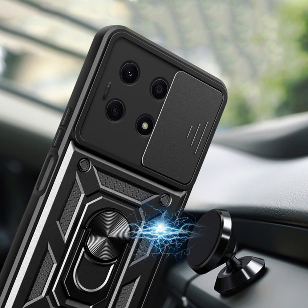 Husa de protectie Techsuit CamShield Series compatibila cu Honor X8a, acoperire spate, albastru