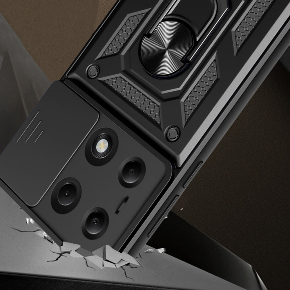 Husa de protectie Techsuit CamShield Series compatibila cu Xiaomi Redmi Note 13 Pro 4G, acoperire spate, albastru