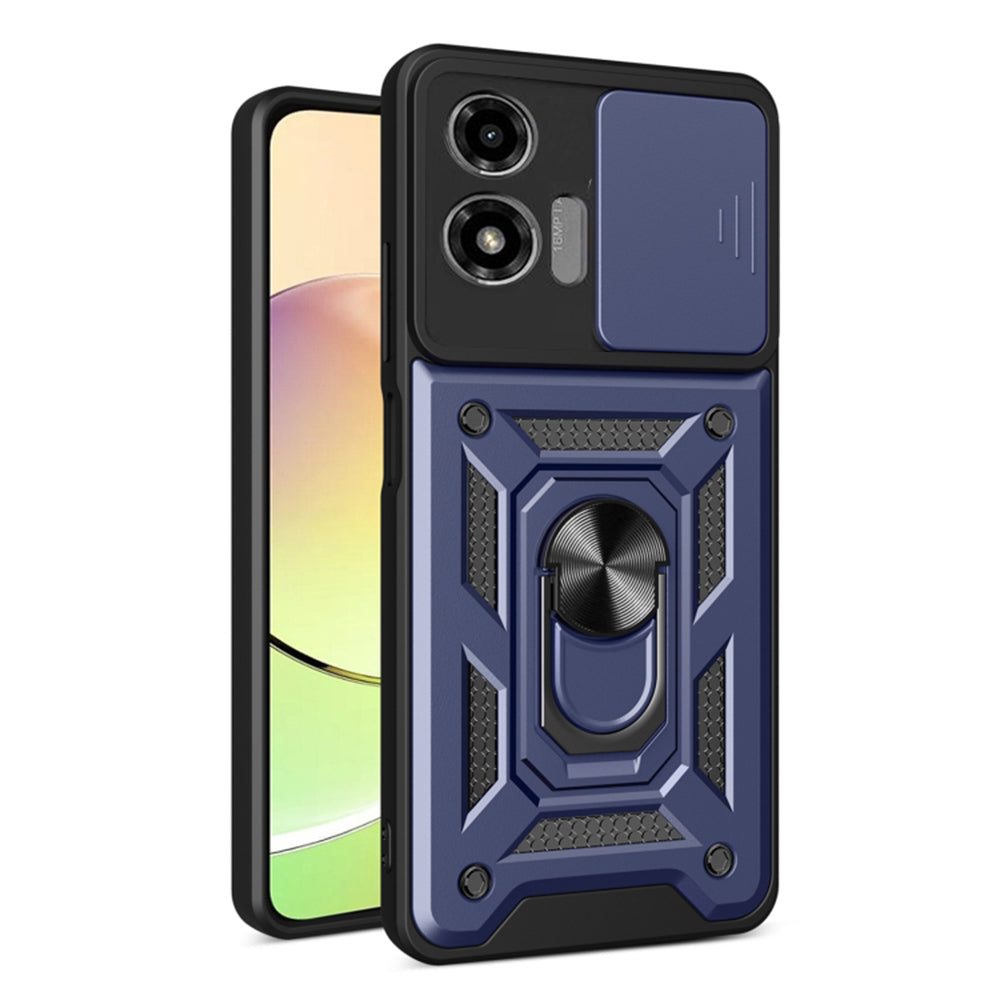 Husa de protectie Techsuit CamShield Series compatibila cu Motorola Moto G04, acoperire spate, albastru