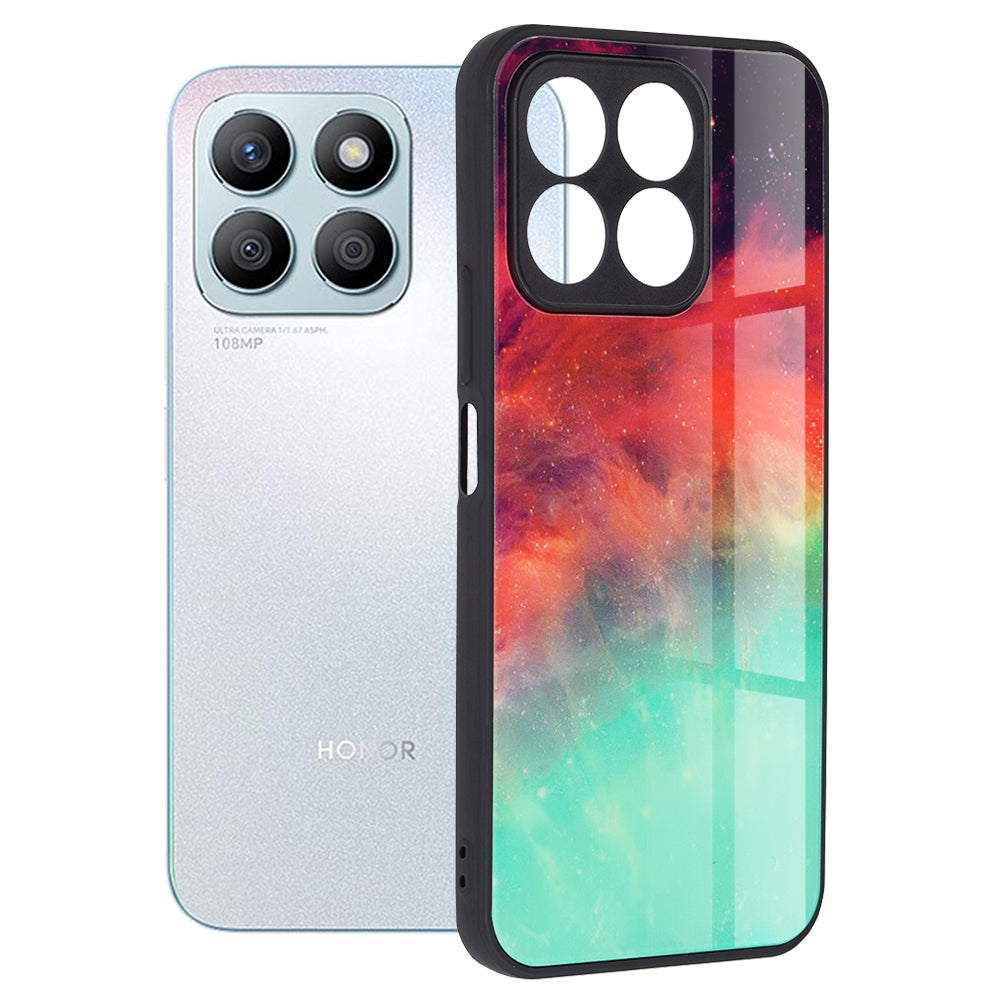 Husa de protectie Techsuit Glaze Series compatibila cu Honor X8b, acoperire spate, Fiery Ocean