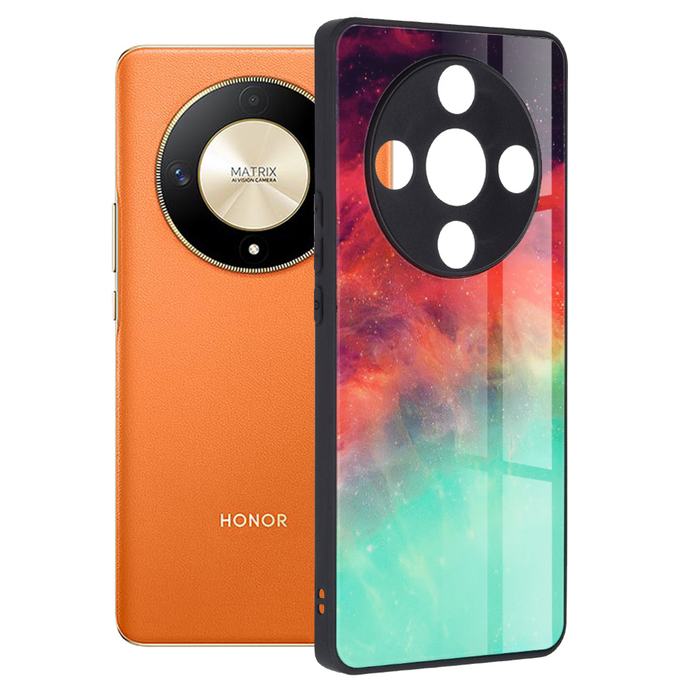 Husa de protectie Techsuit Glaze Series compatibila cu Honor 90 SMART, acoperire spate, Fiery Ocean
