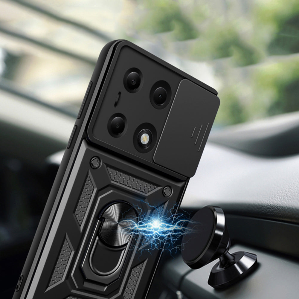Husa de protectie Techsuit CamShield Series compatibila cu Xiaomi Redmi Note 13 Pro 4G, acoperire spate, verde