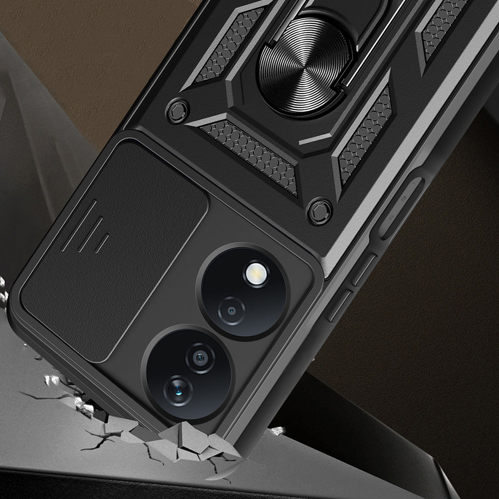Husa de protectie Techsuit CamShield Series compatibila cu Honor 90 SMART, acoperire spate, rose gold