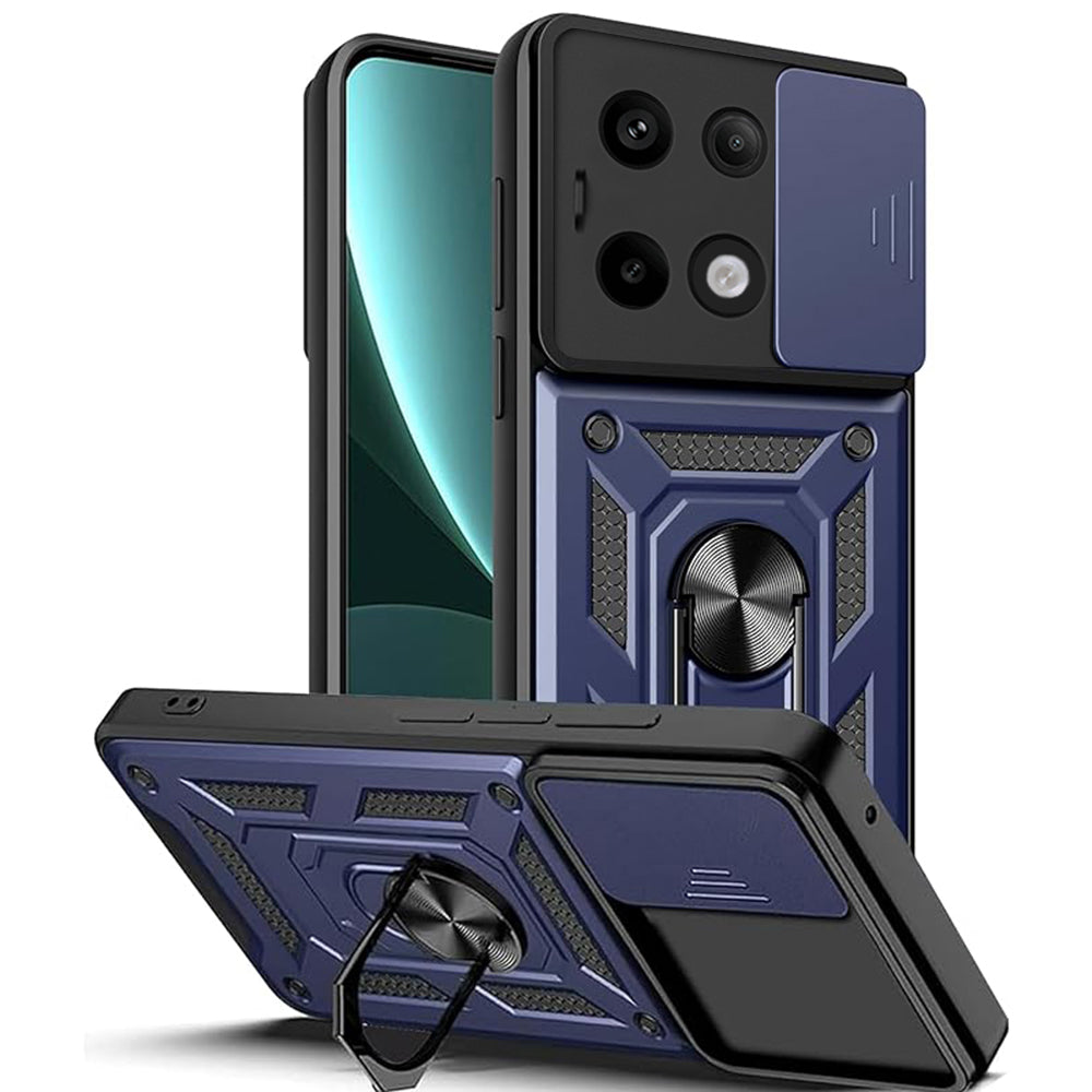 Husa de protectie Techsuit CamShield Series compatibila cu Xiaomi Redmi Note 13 Pro 5G, acoperire spate, albastru