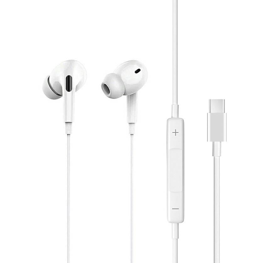Casti Stereo cu Mufa Tip C (Alb) JH-081
