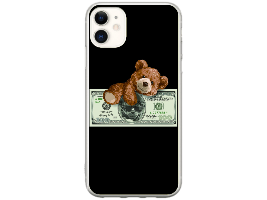 Husa Silicon HQCover compatibila cu Apple iPhone 12 Mini, model Urs Cool v2, rezistenta la socuri si zgarieturi, SP1M00034