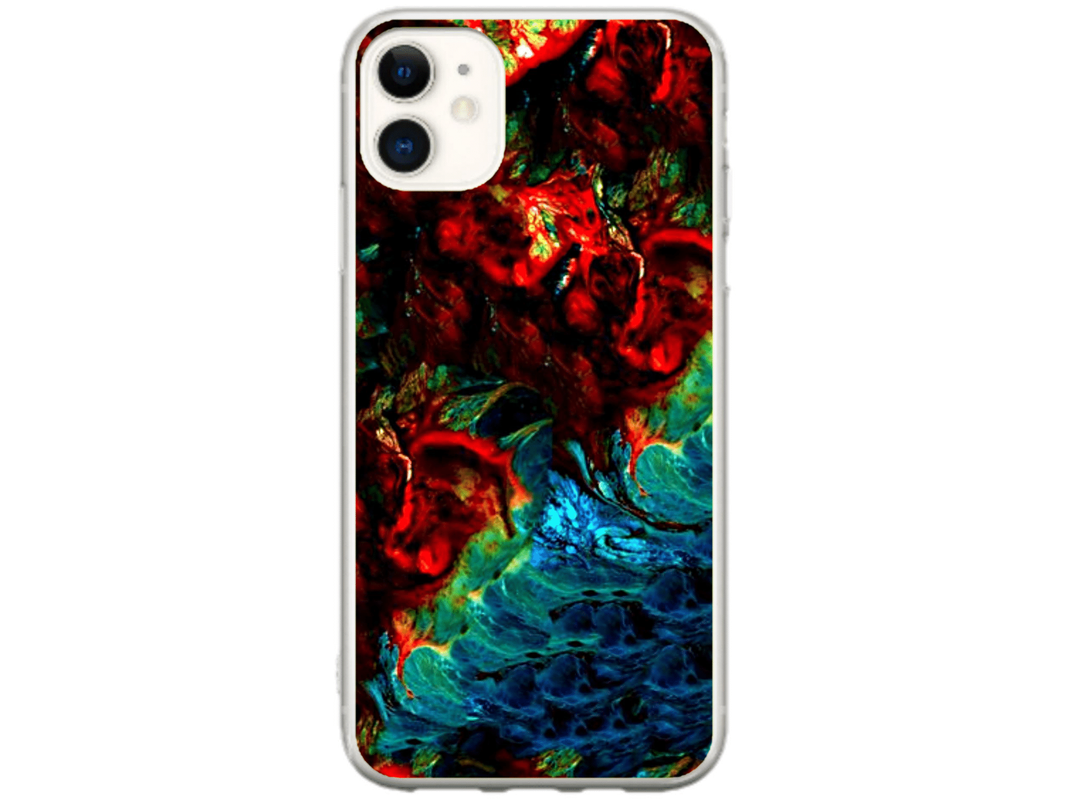 Husa Silicon HQCover compatibila cu Apple iPhone 12 Mini, model Explozie de culori v2, rezistenta la socuri si zgarieturi, SP1M00043