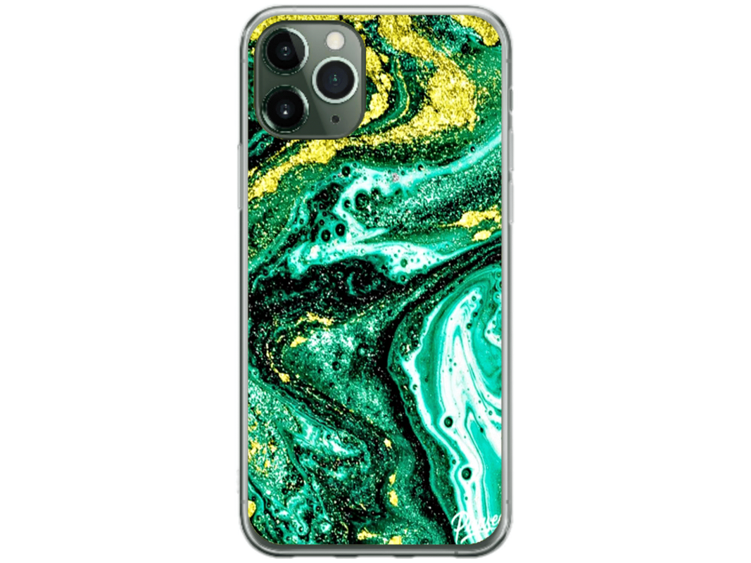 Husa Silicon HQCover compatibila cu Apple iPhone 11 Pro Max, model Explozie de culori v4, rezistenta la socuri si zgarieturi, SP1M00045