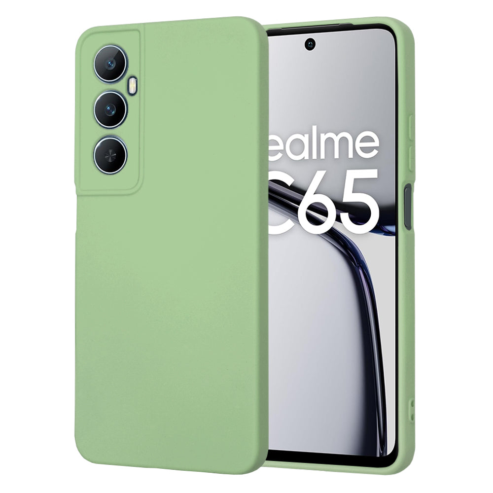 Husa de protectie Techsuit SoftFlex compatibila cu Realme C65, acoperire spate, verde menta