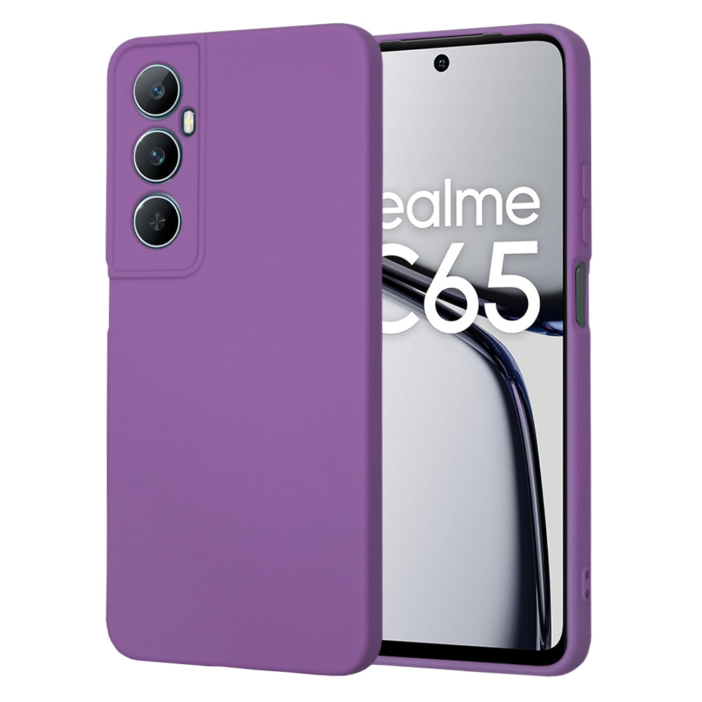 Husa de protectie Techsuit SoftFlex compatibila cu Realme C65, acoperire spate, mov