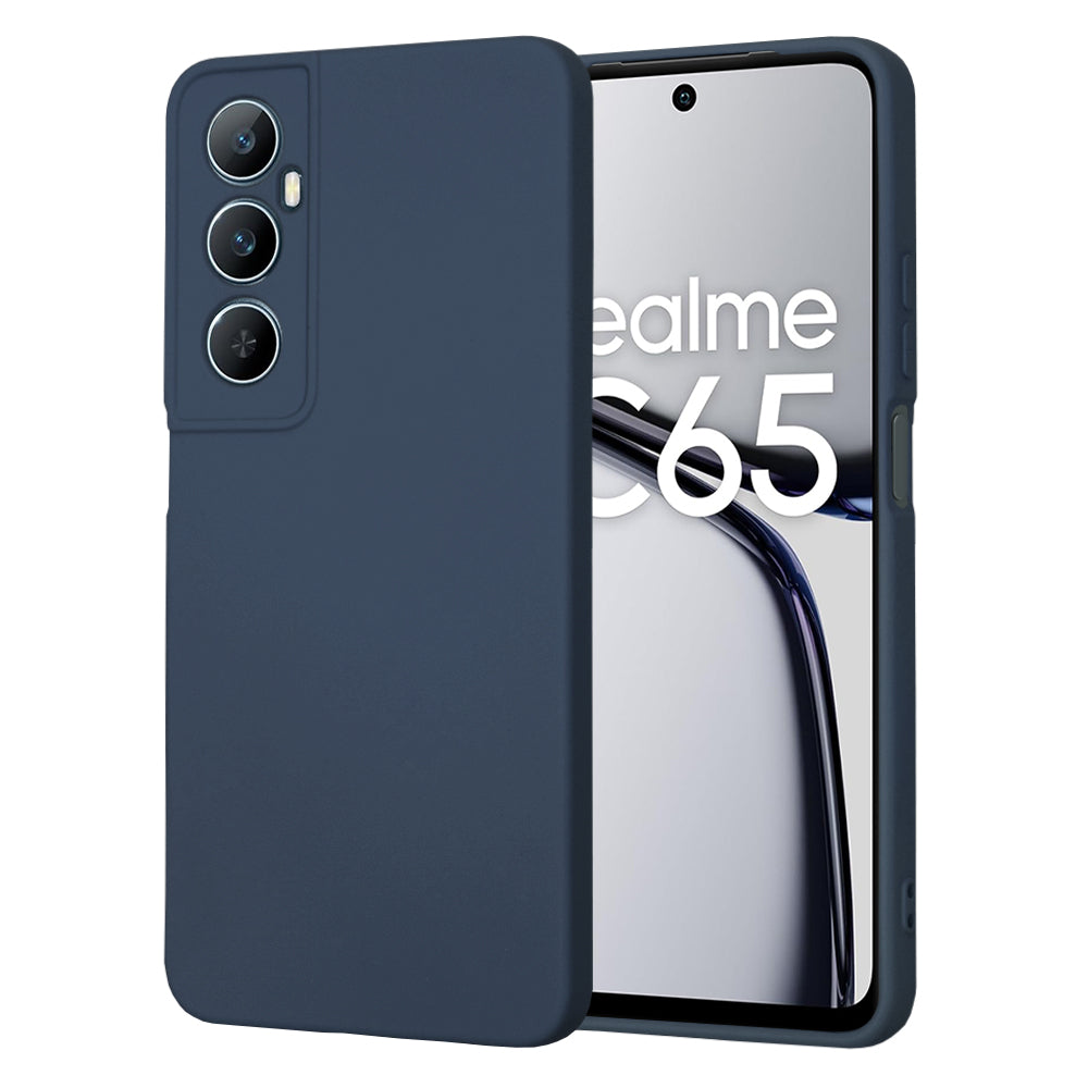 Husa de protectie Techsuit SoftFlex compatibila cu Realme C65, acoperire spate, albastru inchis