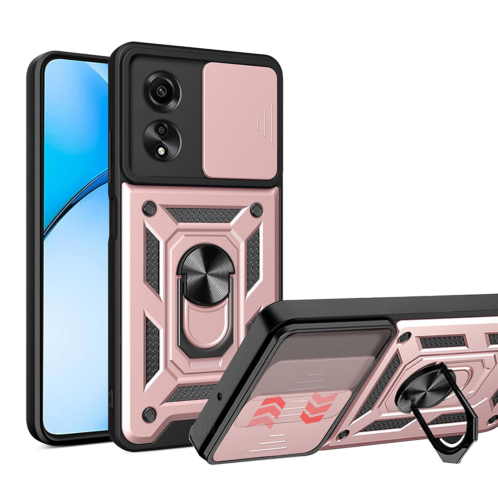 Husa de protectie Techsuit CamShield Series compatibila cu Oppo A60, acoperire spate, rose gold
