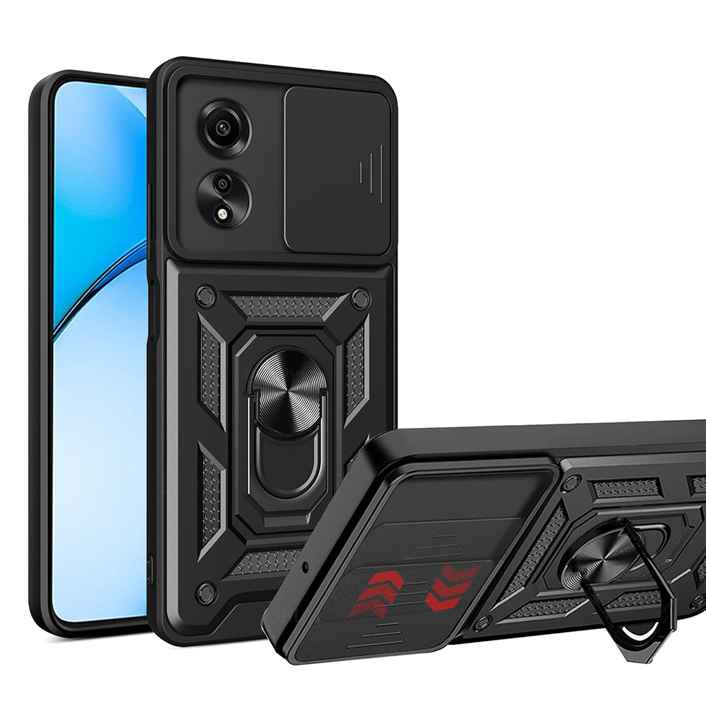 Husa de protectie Techsuit CamShield Series compatibila cu Oppo A60, acoperire spate, negru