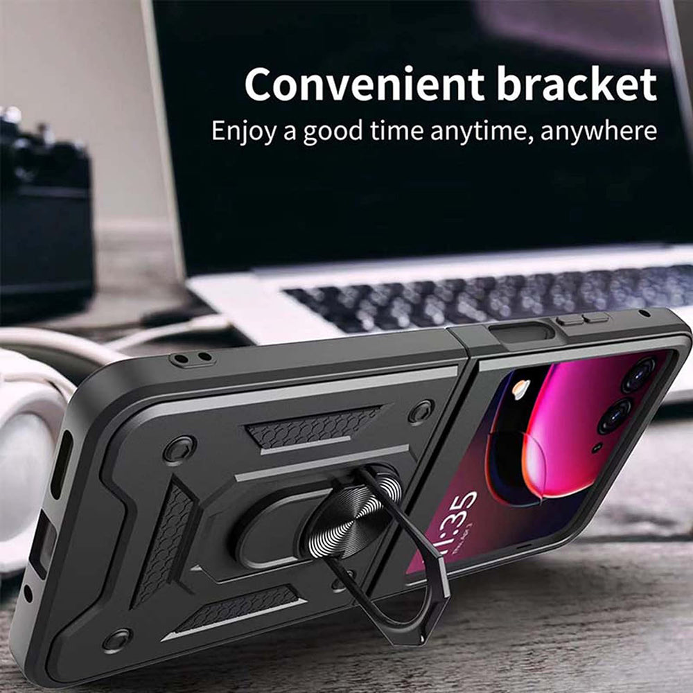 Husa de protectie Techsuit CamShield Series compatibila cu Motorola Razr 50, acoperire spate, rose gold