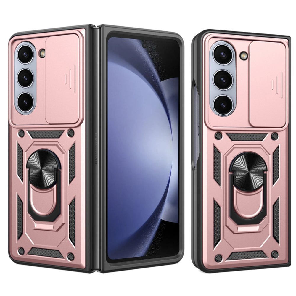 Husa de protectie Techsuit CamShield Series compatibila cu Samsung Galaxy Z Fold6, acoperire spate, rose gold