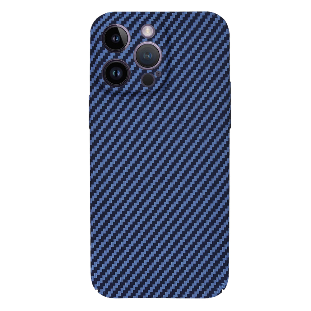 Husa de protectie Techsuit Carbonite FiberShell compatibila cu Apple iPhone 14 Pro Max , acoperire spate, albastru deschis