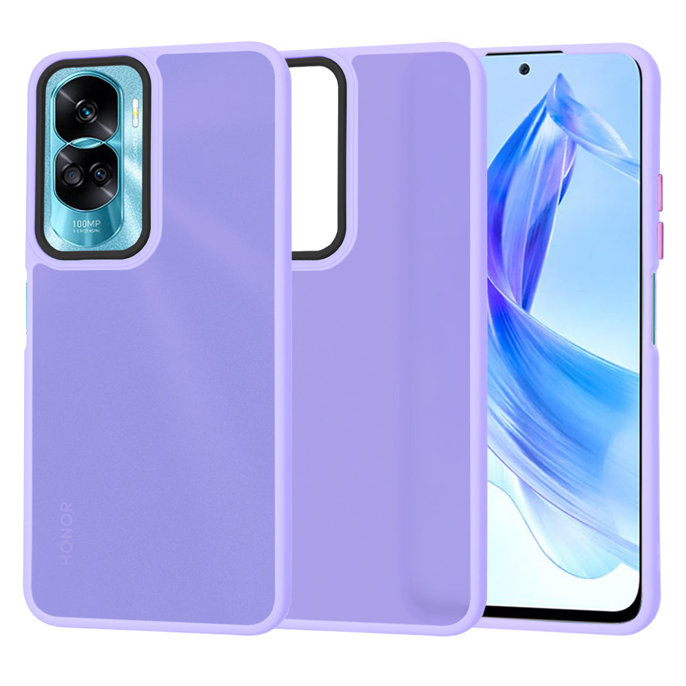 Husa de protectie Techsuit HaloFrost Series compatibila cu Honor 90 Lite , acoperire spate, mov deschis