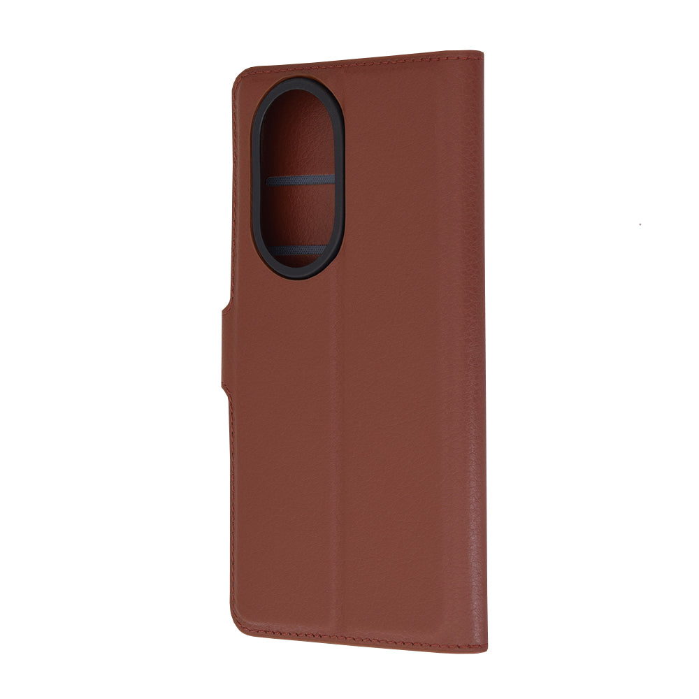 Husa de protectie Techsuit Leather Folio compatibila cu Honor 200 Pro, acoperire spate, maro