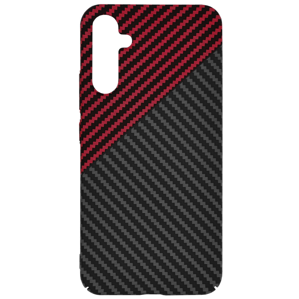 Husa de protectie Techsuit Carbonite FiberShell compatibila cu Samsung Galaxy A05s , acoperire spate, rosu si negru