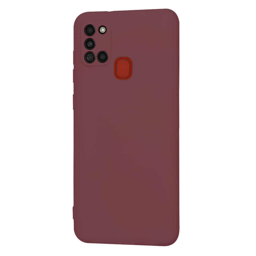 Husa de protectie Techsuit SoftFlex compatibila cu Samsung Galaxy A21s, acoperire spate, visiniu