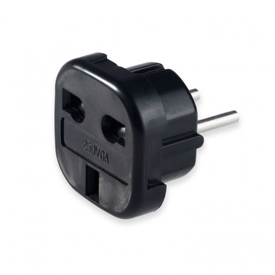 Adaptor Priza UK (Anglia) - Europa (Negru)