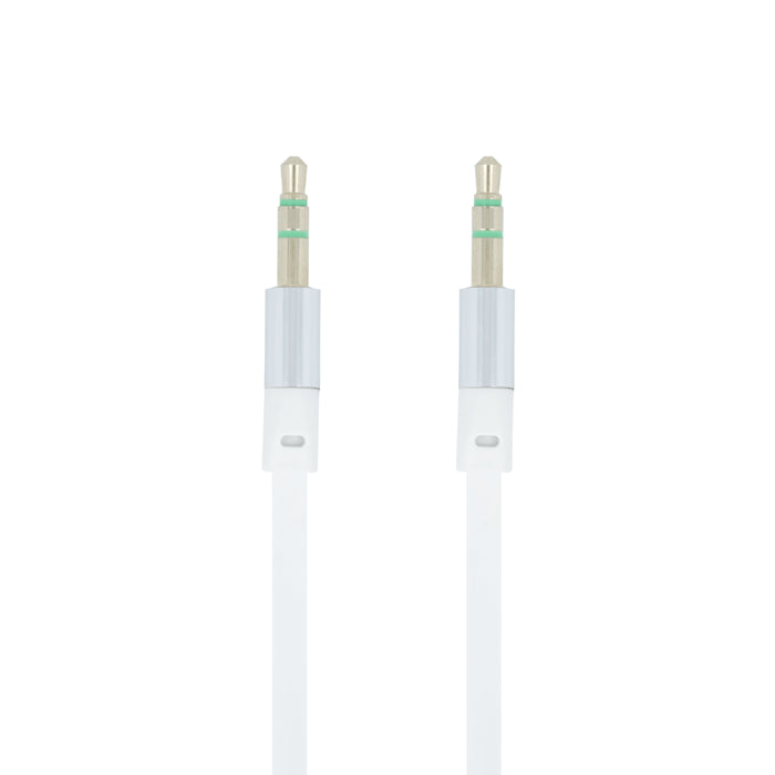 Cablu Audio AUX Jack 3.5mm (Alb) 1 Metru Forever