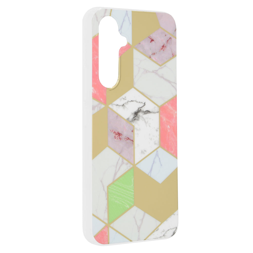 Husa de protectie Techsuit Marble Series compatibila cu Samsung Galaxy A54, acoperire spate, Purple Hex