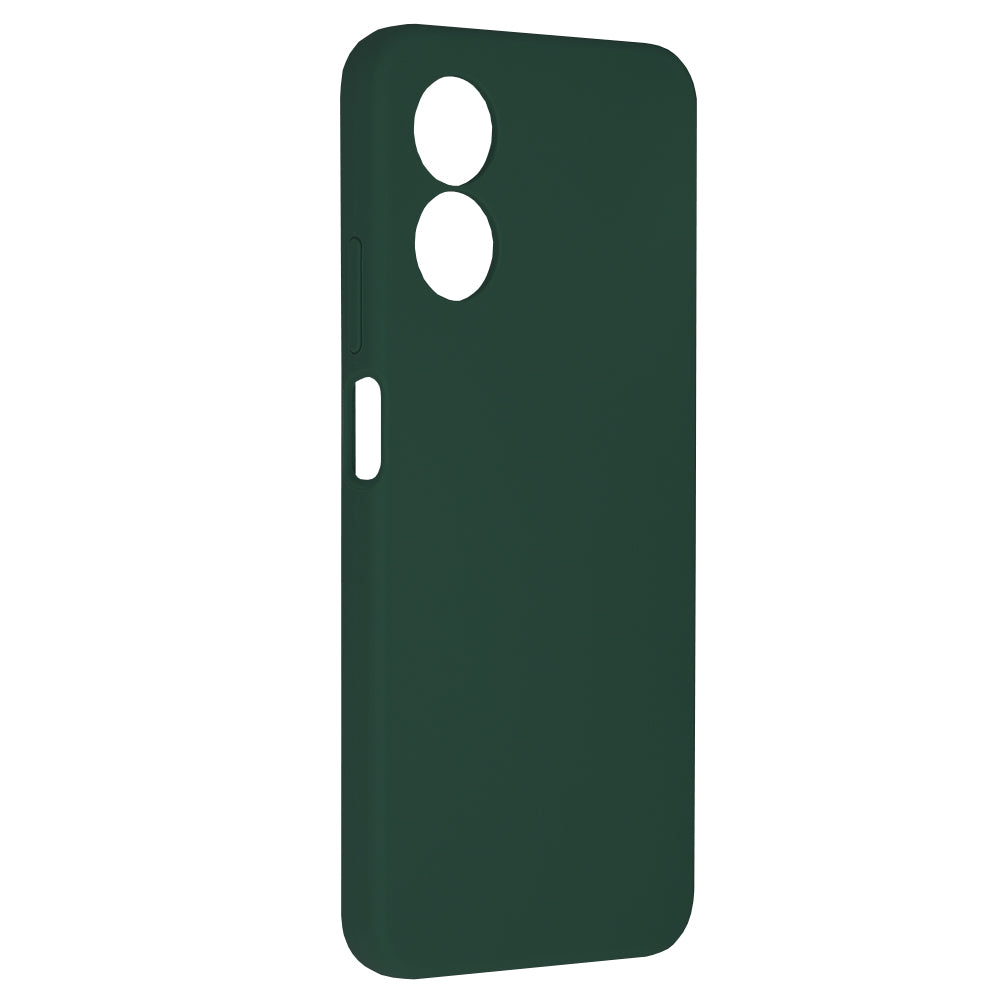 Husa de protectie Techsuit Soft Edge Silicone compatibila cu Oppo A17, acoperire spate, verde inchis
