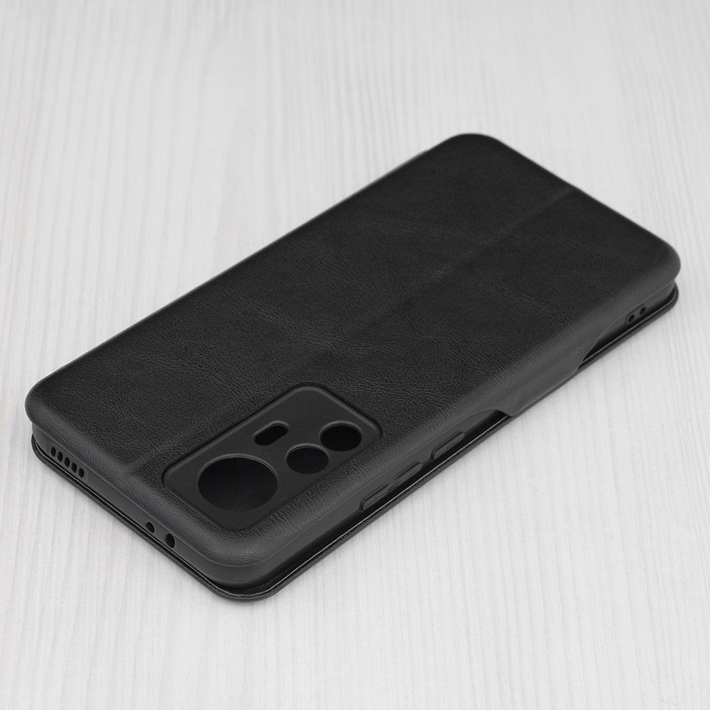 Husa de protectie Techsuit Safe Wallet Plus compatibila cu Xiaomi 12T, acoperire spate, negru