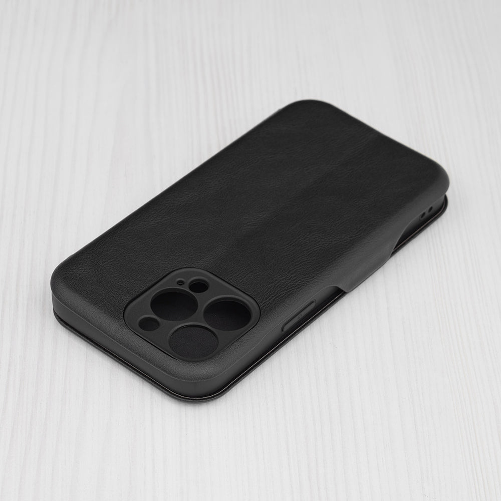 Husa de protectie Techsuit Safe Wallet Plus compatibila cu Apple iPhone 13 Pro, acoperire spate, negru
